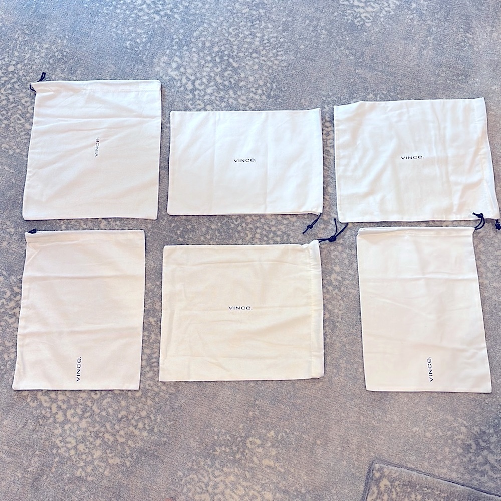 VINCE HEAVY FABRIC DUST BAGS (6)